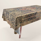 Ziegler Sultanabad West Persian Rug Print Tablecloth Gallery Image 1