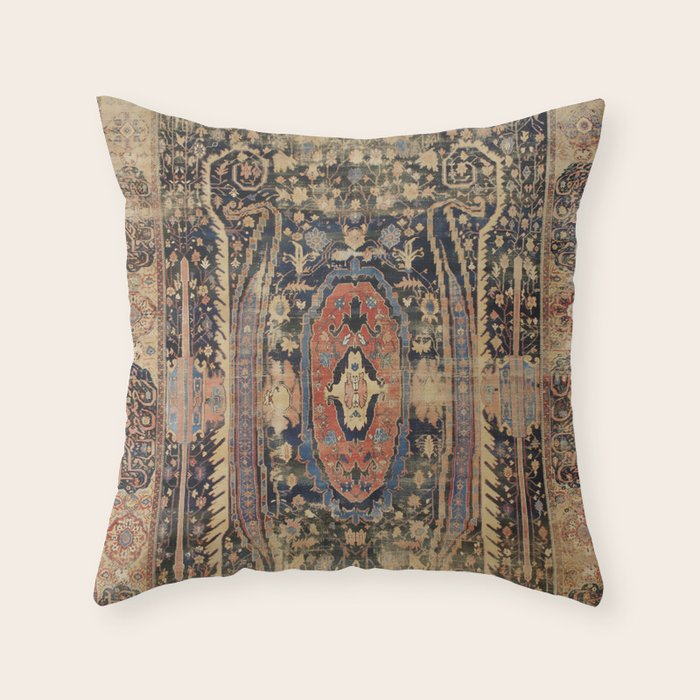 Ziegler Sultanabad West Persian Rug Print Throw Pillow Gallery Image 6