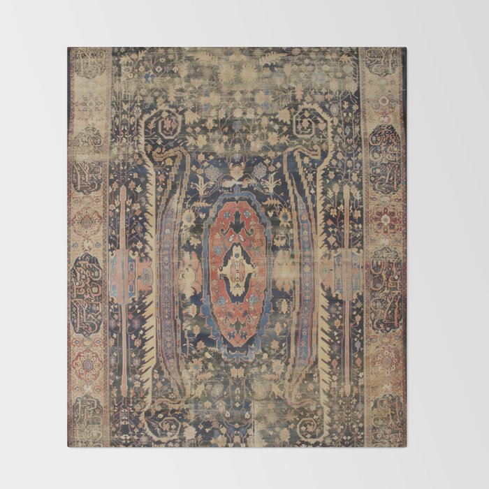 Ziegler Sultanabad West Persian Rug Print Throw Blanket Gallery Image 2