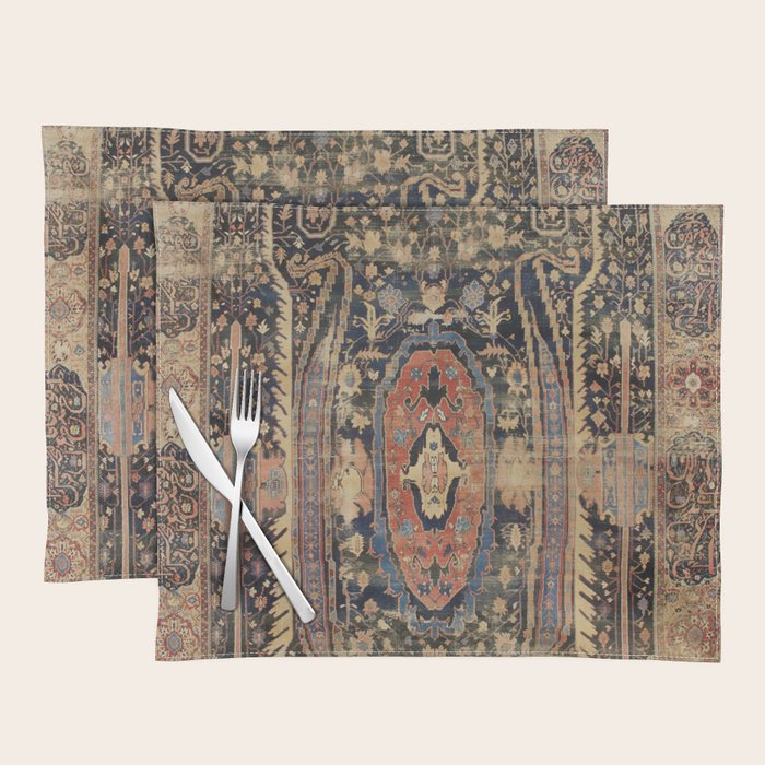 Ziegler Sultanabad West Persian Rug Print Placemat Gallery Image 1