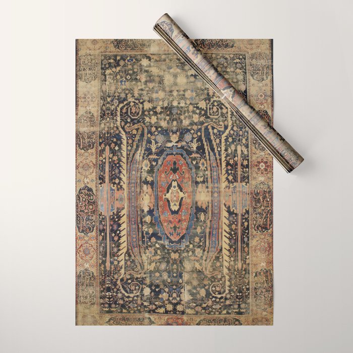 Ziegler Sultanabad West Persian Rug Print Wrapping Paper Gallery Image 1