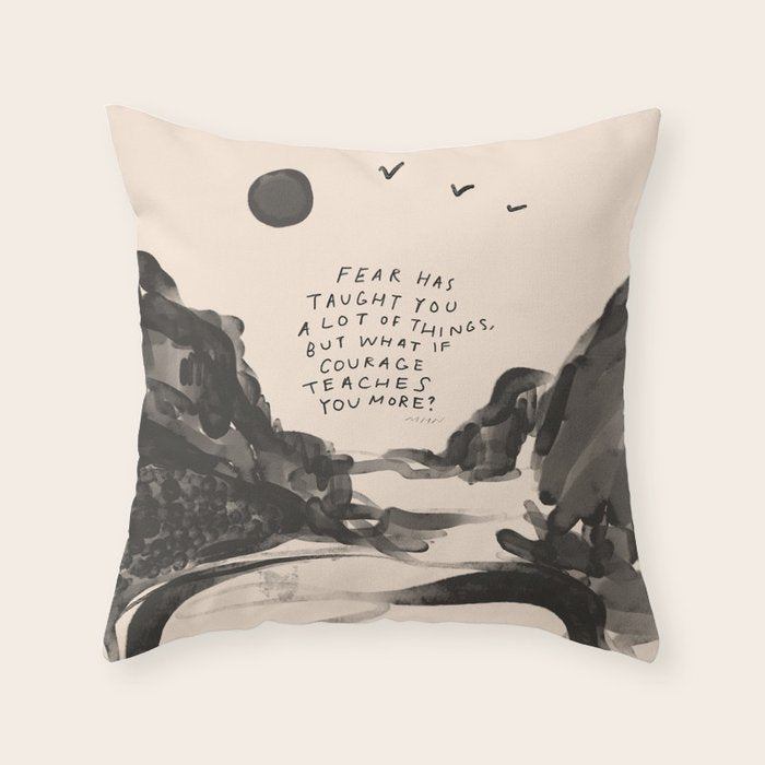 Fear Has Taught You Throw Pillow Gallery Image 1
