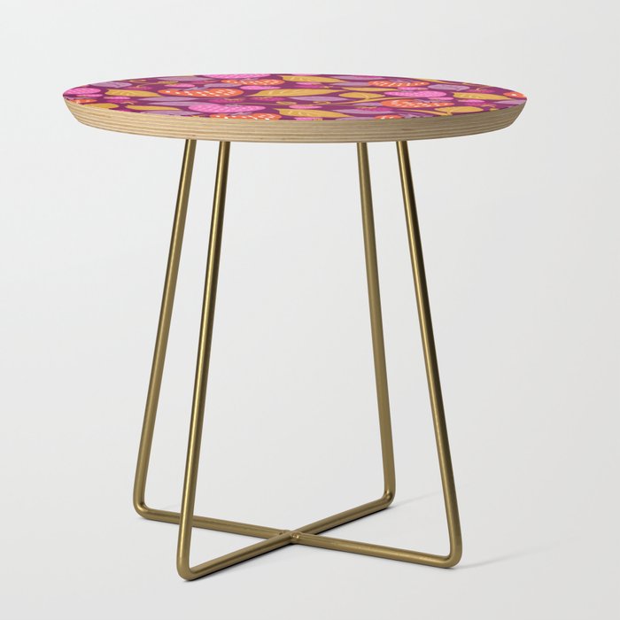 Strawberry Fields - Magenta Gold Side Table Gallery Image 1