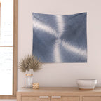 Silver Metallic Stainless Steel Pattern Wall Tapestry Gallery Image 2