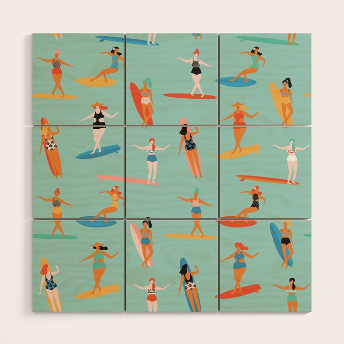 Mermaids Wood Wall Art Gallery Image 1