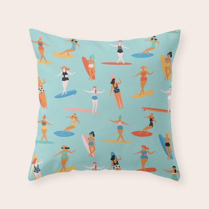 Mermaids Throw Pillow Gallery Image 1