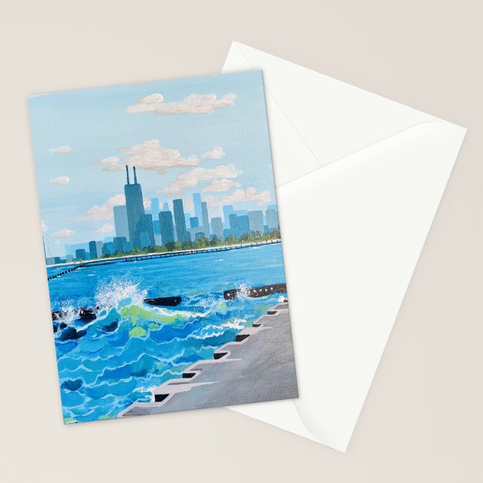 City on the Lake Stationery Card Gallery Image 2