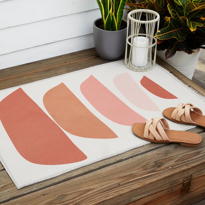 Abstract Minimal Shapes IV Outdoor Rug Gallery Image 2