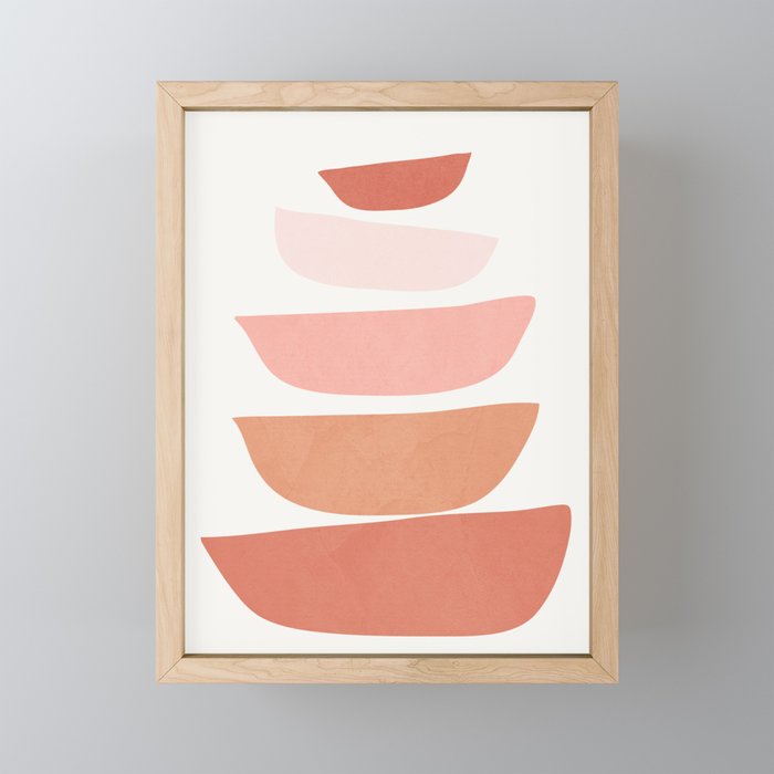 Abstract Minimal Shapes IV Mini Art Print Gallery Image 1