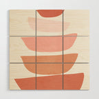 Abstract Minimal Shapes IV Wood Wall Art Gallery Image 1