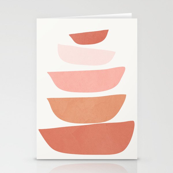 Abstract Minimal Shapes IV Stationery Card Gallery Image 1