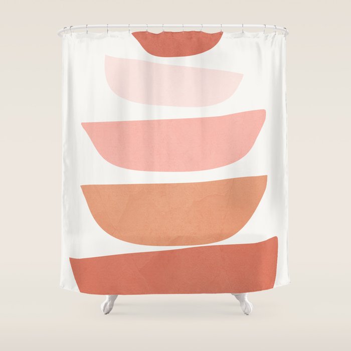 Abstract Minimal Shapes IV Shower Curtain Gallery Image 1