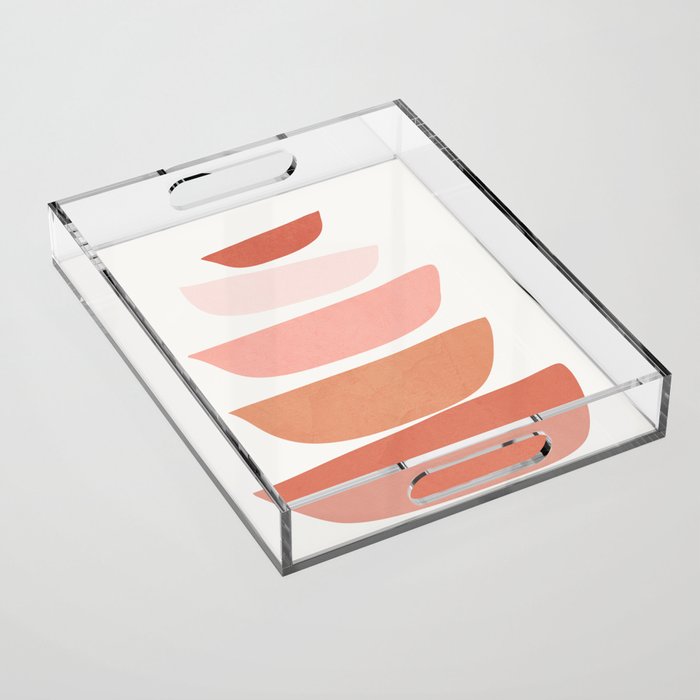 Abstract Minimal Shapes IV Acrylic Tray Gallery Image 1