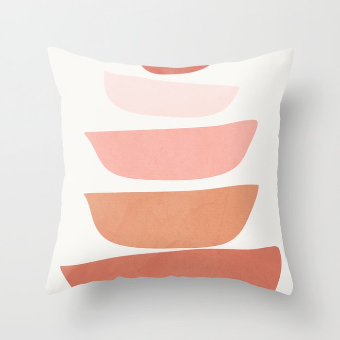 Abstract Minimal Shapes IV Throw Pillow Gallery Image 1