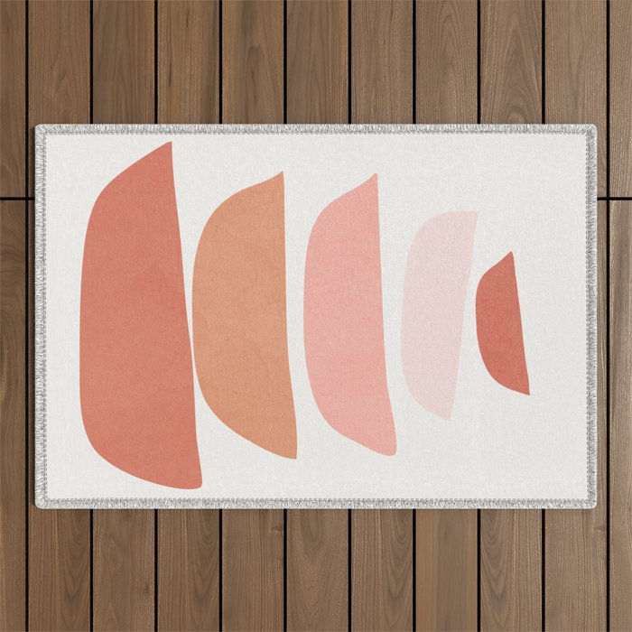 Abstract Minimal Shapes IV Outdoor Rug Gallery Image 1