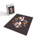 Retro christmas birds illustration Jigsaw Puzzle Gallery Image 2