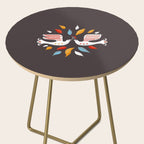 Retro christmas birds illustration Side Table Gallery Image 2