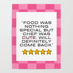 Cute chef_pink Poster Gallery Image 4