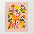 Grapefruit Blooms â Blush Poster Gallery Image 4