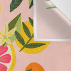 Grapefruit Blooms â Blush Wall Tapestry Gallery Image 3