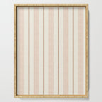ivy stripes - cream, rust and terracotta Serving Tray Gallery Image 1