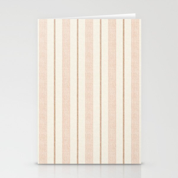 ivy stripes - cream, rust and terracotta Stationery Card Gallery Image 2