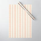 ivy stripes - cream, rust and terracotta Wrapping Paper Gallery Image 1