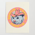 Possum Rootin Tootin Shootin | Pink Poster Gallery Image 4