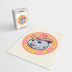 Possum Rootin Tootin Shootin | Pink Jigsaw Puzzle Gallery Image 2