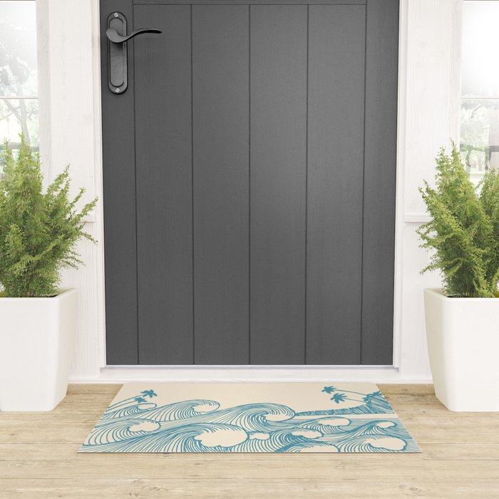 Waves Welcome Mat Gallery Image 3
