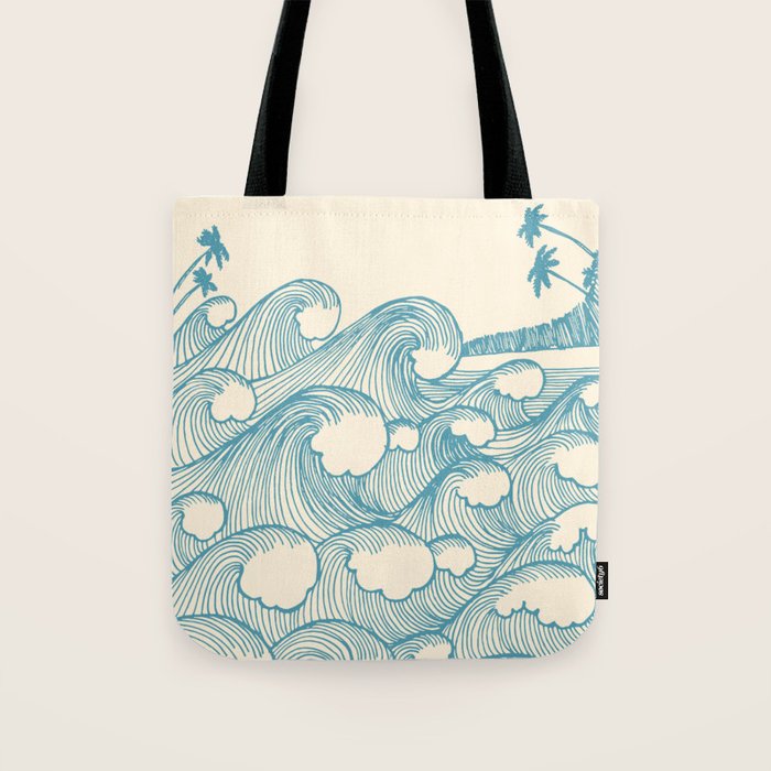 Waves Tote Bag Gallery Image 1