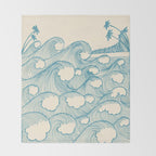 Waves Throw Blanket Gallery Image 2