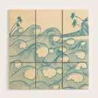 Waves Wood Wall Art Gallery Image 1