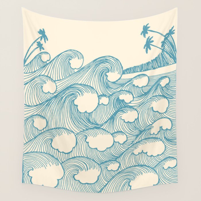 Waves Wall Tapestry Gallery Image 4
