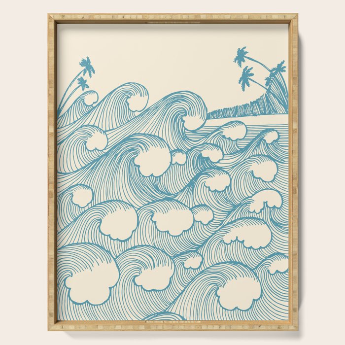Waves Serving Tray Gallery Image 1