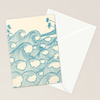 Waves Stationery Card Gallery Image 2