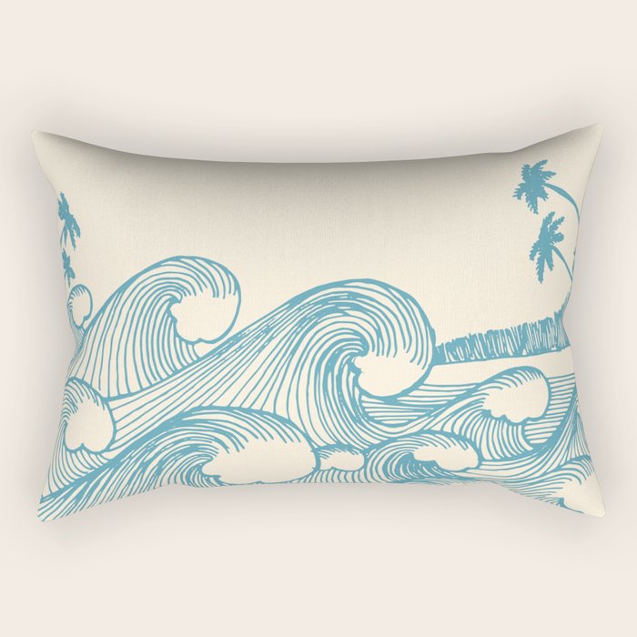 Waves Rectangular Pillow Gallery Image 2