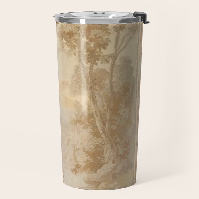 Antique 18th Century French Aubusson Pastel Verdure Tapestry Travel Mug Gallery Image 2