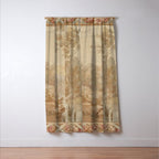 Antique 18th Century French Aubusson Pastel Verdure Tapestry Window Curtain Gallery Image 3