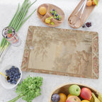 Antique 18th Century French Aubusson Pastel Verdure Tapestry Cutting Board Gallery Image 2