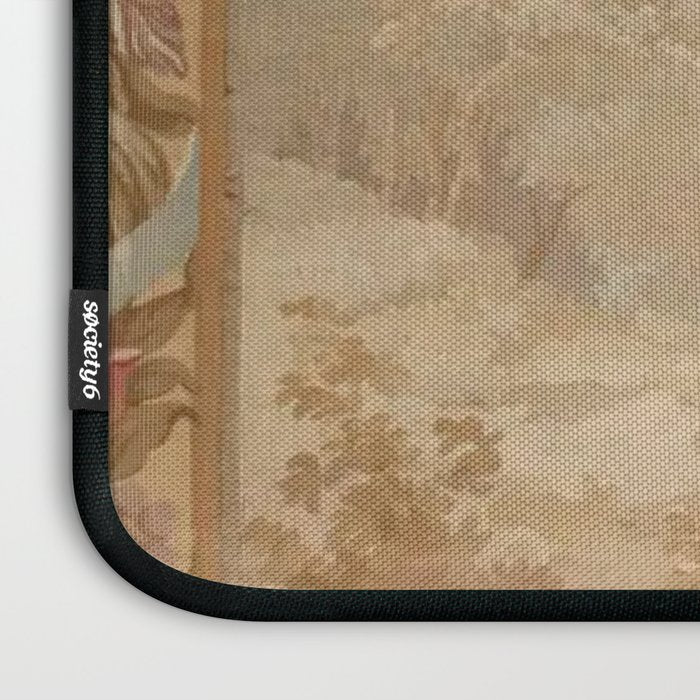 Antique 18th Century French Aubusson Pastel Verdure Tapestry Laptop Sleeve Gallery Image 3
