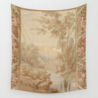 Antique 18th Century French Aubusson Pastel Verdure Tapestry Wall Tapestry Gallery Image 4