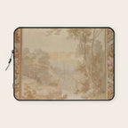 Antique 18th Century French Aubusson Pastel Verdure Tapestry Laptop Sleeve Gallery Image 1