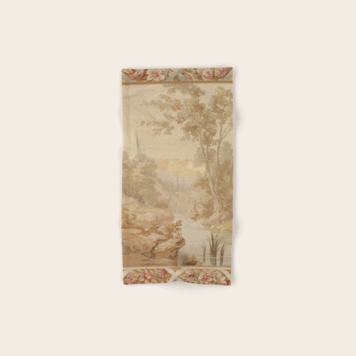 Antique 18th Century French Aubusson Pastel Verdure Tapestry Towels Gallery Image 1