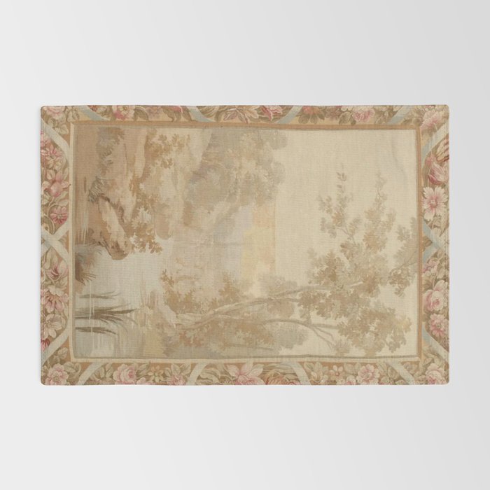Antique 18th Century French Aubusson Pastel Verdure Tapestry Rug Gallery Image 2