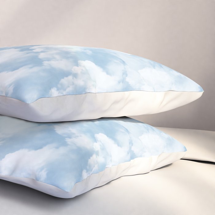 Clouds Pattern Pillow Sham Gallery Image 3