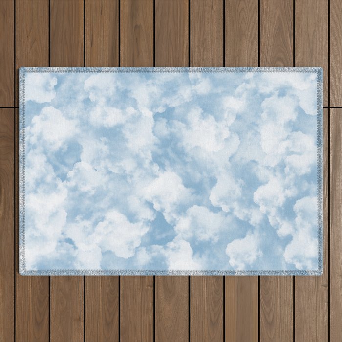 Clouds Pattern Outdoor Rug Gallery Image 1