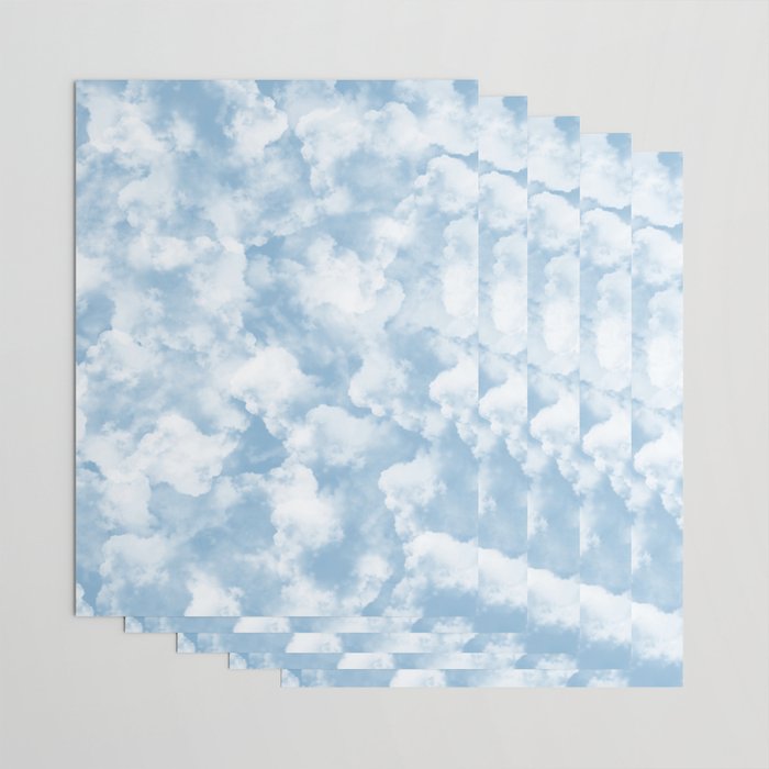 Clouds Pattern Wrapping Paper Gallery Image 3