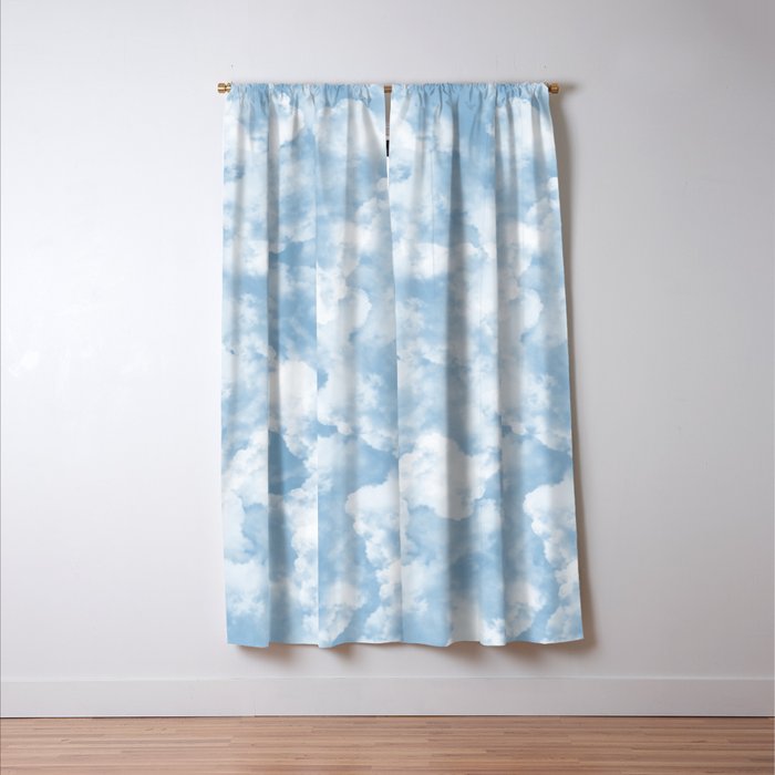 Clouds Pattern Window Curtain Gallery Image 3