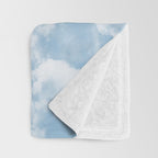 Clouds Pattern Throw Blanket Gallery Image 3